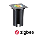 Paulmann Projecteur encastr� FLOOR RGBW angulaire, contr�lable par ZigBee IP67, noir gradable