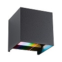 Luminaire mural d’extérieur CYBO RGBW RGBW, contrôlable par ZigBee LED IP44, anthrazit gradable