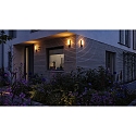 outdoor wall luminaire BONNIE PIR with sensor, insect friendly, sea-air resistant IP44, anthracite 