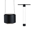 Paulmann Luminaire � suspension URAIL ALDAN LED haut bas, avec optique de lentille, noir mat gradable