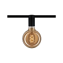 Paulmann Culot URAIL CEILING SOCKET E27, noir  gradable