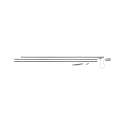 1-Rail monophas� en saillie URAIL, chrom� mat