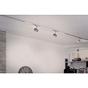 1-Projecteur monophasé URAIL CIRCLE LED rond, réglable, chromé mat 