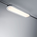 1-Projecteur monophasé URAIL PANEL LOOP LED ovale, commutable, chromé mat 