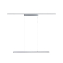 Paulmann Luminaire à suspension URAIL LENTO LED haut bas, chromé mat