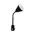 Paulmann reading lamp JUNUS FLEXARM LED with switch E14 IP20, black dimmable