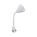 Paulmann reading lamp JUNUS FLEXARM LED with switch E14 IP20, white dimmable