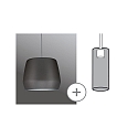 Paulmann Abat-jour URAIL PIRM 2EASY, gris, mat