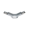 1- Connecteur en L monophas� URAIL LED, chrom� mat