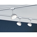 Paulmann Spot URAIL HEMI LED rotatif, inclinable, commutable, chromé mat 