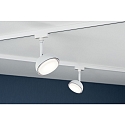 Paulmann Spot URAIL HEMI LED rotatif, inclinable, commutable, blanche 