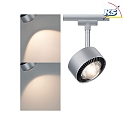 Paulmann Spot URAIL ALDAN LED avec optique de lentille, chromé mat, noir  gradable