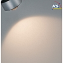 Paulmann Spot URAIL ALDAN LED avec optique de lentille, chromé mat, noir  gradable