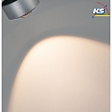 Paulmann Spot URAIL ALDAN LED avec optique de lentille, chromé mat, noir  gradable