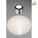 Paulmann Luminaire � suspension URAIL ALDAN LED avec optique de lentille, chrom� mat, noir  gradable