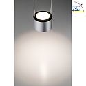 Paulmann Luminaire � suspension URAIL ALDAN LED avec optique de lentille, chrom� mat, noir  gradable
