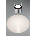 Paulmann Luminaire � suspension URAIL ALDAN LED avec optique de lentille, chrom� mat, noir  gradable