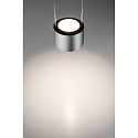 Paulmann Luminaire � suspension URAIL ALDAN LED avec optique de lentille, chrom� mat, noir  gradable