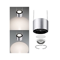 Paulmann Luminaire � suspension URAIL ALDAN LED avec optique de lentille, chrom� mat, noir  gradable