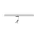 Paulmann 3-phase spot PRORAIL3 PURELL GU10, chrome, silver dimmable
