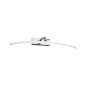 picture lamp BENTO large, half round, tiltable IP20, brushed aluminium 