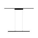Luminaire � suspension monophas� URAIL ZIGBEE LENTO Tunable White, contr�lable par ZigBee LED, noir mat gradable