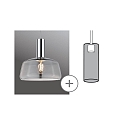 Paulmann shade NEILA URail 2EASY, smoky colour