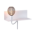 Paulmann wall luminaire DEVARA E27 IP20, white dimmable