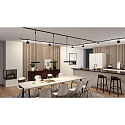 Paulmann 1- Luminaire � suspension monophas� HILDOR URail IP20, noir mat gradable
