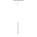 Halog�ne sur rail URAIL CATALEJO cylindrique GU10, chrom� mat, blanche