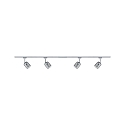 Paulmann Spot URAIL BLOSSOM avec possibilité d'alimentation, lot de 4 G9, chrome, chromé mat, couleurs fumée gradable