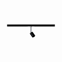 Paulmann Spot URAIL PURE II rotatif, inclinable GU10, noir mat gradable