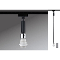 Paulmann Luminaire � suspension URAIL 2EASY BASIC sans abat-jour E27, chrome, noir mat, blanche gradable