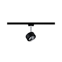 Paulmann Spot URAIL ALDAN LED avec optique de lentille, chrome, noir mat gradable