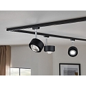 Paulmann Spot URAIL ALDAN LED avec optique de lentille, chrome, noir mat gradable