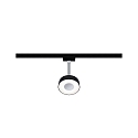 Paulmann Spot URAIL CIRCLE rotatif, inclinable, chrome, noir mat