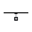 Paulmann Spot URAIL CUBE LED, chrome, noir mat