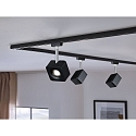 Paulmann Spot URAIL CUBE LED, chrome, noir mat
