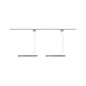 Paulmann Luminaire � suspension URAIL BARRE 6 flammes GU10, chrom� mat gradable