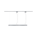Paulmann Luminaire � suspension URAIL BARRE 6 flammes GU10, chrom� mat gradable