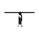 Paulmann Halog�ne sur rail URAIL APOL II avec bras articul�, r�glable E27, noir 