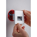 Paulmann Luminaire d'encastrement mural  EDGE QUADRO Bas, angulaire, indirect, chromé mat