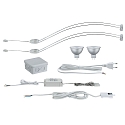 Paulmann Luminaires pour meuble LED ASSISTENT II langue, avec interrupteur, lot de 2 GU5,3, chrome 
