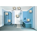 Paulmann Plafonnier encastr� CALLA IP65 pivotant, CCT Switch, lot de 3 IP65, blanc mat 