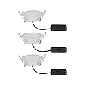 Paulmann Lumi�re encastr�e SUON DIM IP44, satin, blanche gradable 480lm 2700K