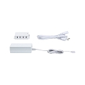 Clever Connect LED Driver / Controller, 230V AC / sec. 12V DC, max. 36W, incl 8-way distributor, white