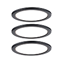 Paulmann Eclairage sous meuble PUKK LED lot de 3, noir   10,5W 210lm 2700K