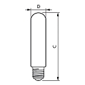 Philips Lampe LED MAS LED SON-T UE M T52 E40 42,8W 8000lm 2700K 300° 