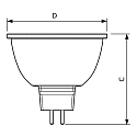 Philips Lampe � r�flecteur LED MR16 MASTER LEDSPOT EXPERTCOLOR MR16 927 D GU5.3 6,7W 450lm 2700K 36� CRI 97 gradable