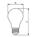 Philips Lampe de r�troviseur de forme standard MASTER VALUE CM A60 A60 E27 7,2W 650lm 2700K CRI 80 gradable